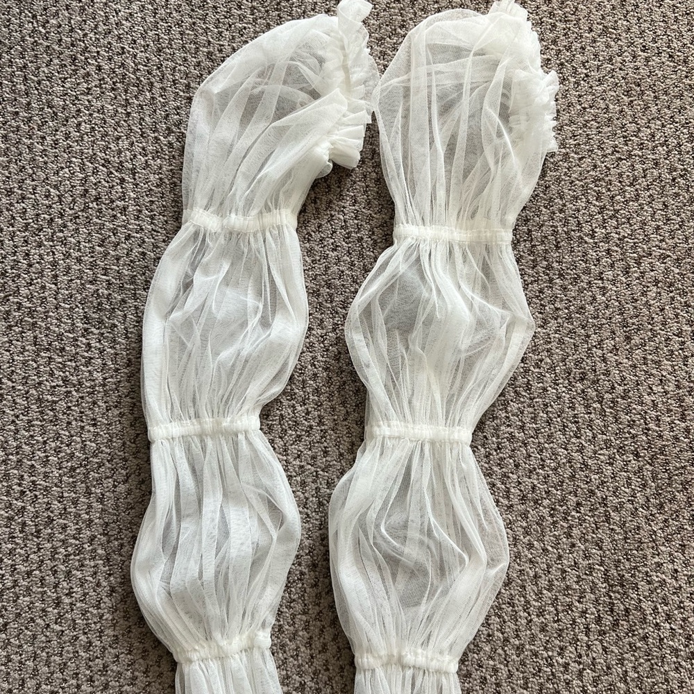 Sheer White Arm Sleeves